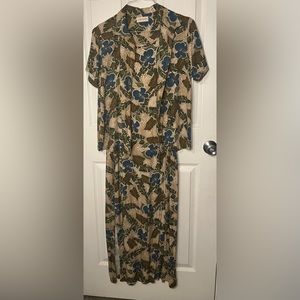 Marsh Landing Womens Sleeveless Hawaiian Dress Jacket SzM Tropical Floral Travel